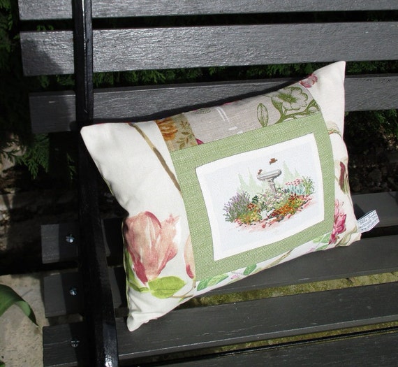 Handmade Patchwork Cottage Garden Cushions with Vintage Etsy