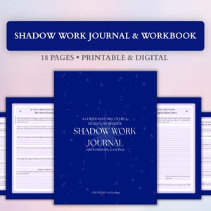 Shadow Work Journal Printable, Inner Child Healing Workbook, Therapy Prompts & Trigger Tracker, Self Discovery Guided PDF, GoodNotes iPad