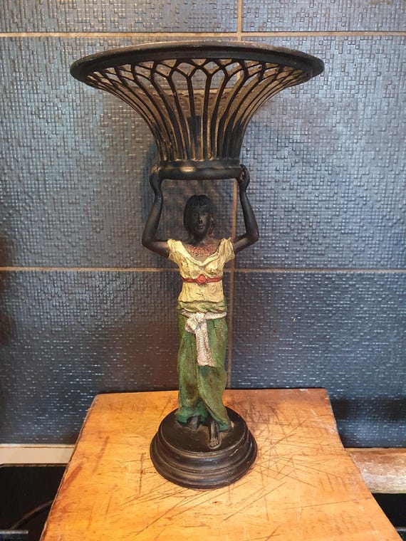 Blackamoor Statut venice Venise inspiration Metal