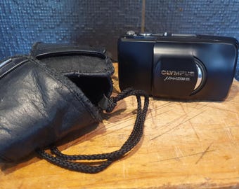 Olympus Mju 105 Black film camera, tested, very nice