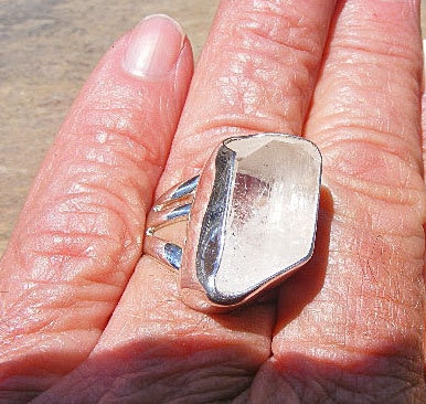 Pink shop danburite rings