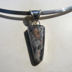 NATIVE SILVER PENDANT, Natural Silver With Other Metals and Minerals, Mined In Cobalt Ontario Canada, Sterling Silver