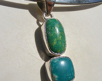 PRIMAVERA STONE PENDANT, Garden of Primavera, Wonderful Mix of 22 Minerals, Very Rare and Unusual, Sterling Silver