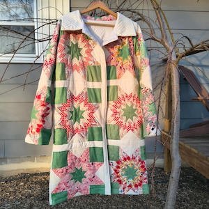 Women's Quilted Jacket Duster Length