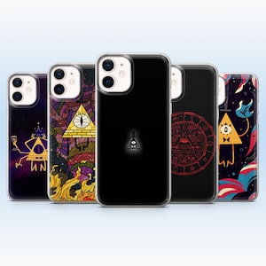 Bill Cipher mobilskal Gravity Falls för iPhone 18, 17Pro, 16, 15, 14, 13, Samsung S26 Fe, S25, A17, A56, Pixel 11 Näbbdjuret Perry