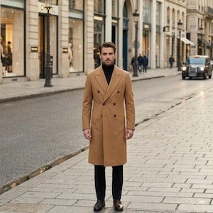Patrón de costura para abrigo cruzado de hombre, patrón profesional para abrigo de invierno (tallas 2XS-5XL)