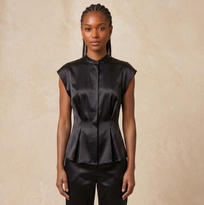 Mandarin Collar Peplum - Etsy