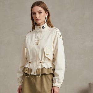 Mönster för höghalsad parkas, plus size dragskokavaj (2XS-5XL)
