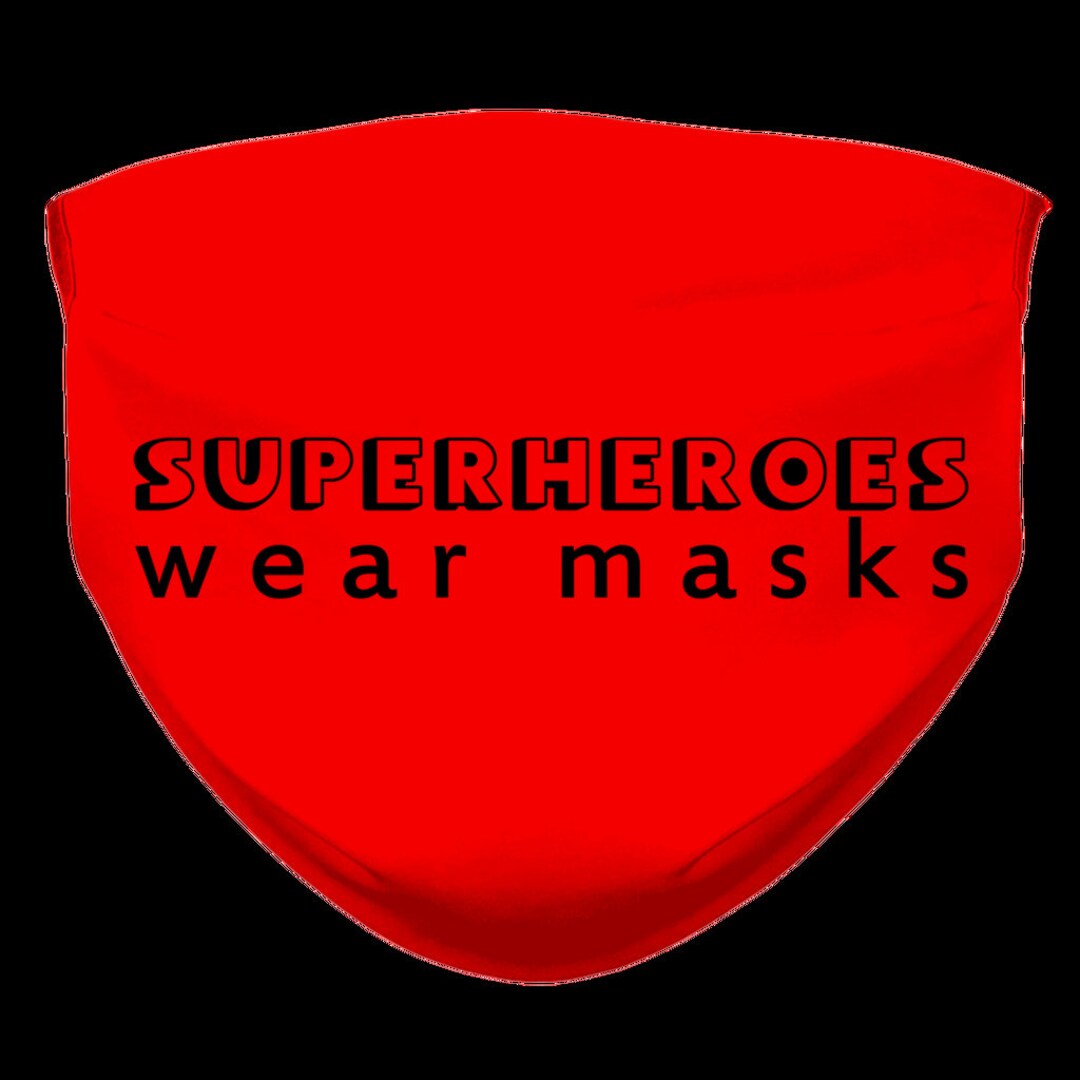 Superheroes Wear Masks Sublimation Face Mask Adult & Kids Etsy
