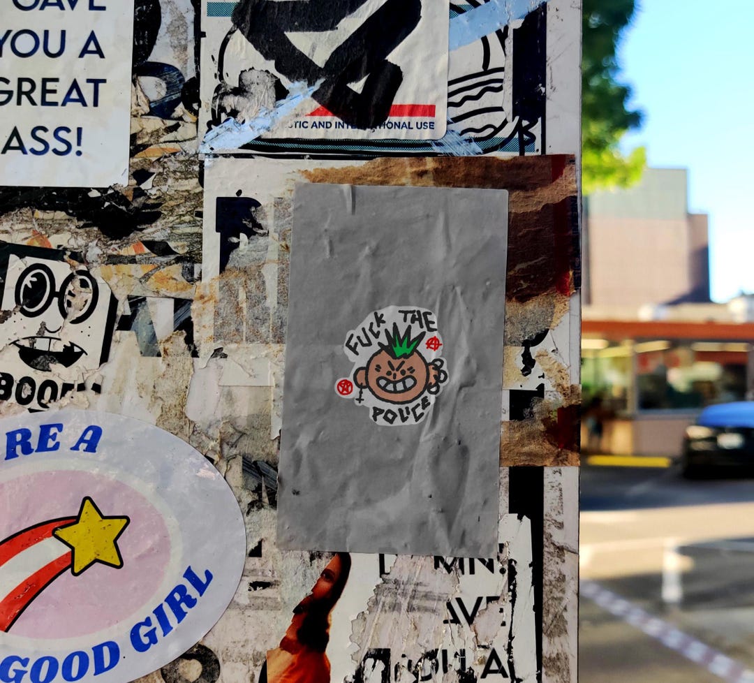 Punk Protest Sticker – Glossy Vinyl, Eco-friendly Inks - Etsy