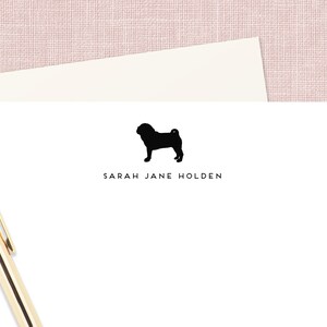 Cartões de Notas Pug | Presente Pug | Papelaria Pug | Mãe Pug | Cachorro Pug | Bloco de Notas Pug Bloco de Notas | Presente para o Dono do Pug