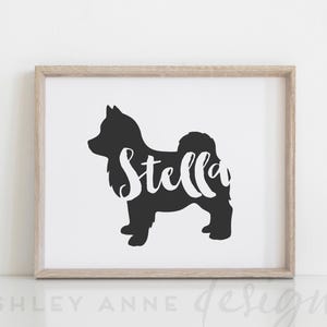 Pomsky Gifts, Pomsky Art Print, Gift for Pomsky Owner, Pomsky PNG, Pomsky SVG Pomsky Dog