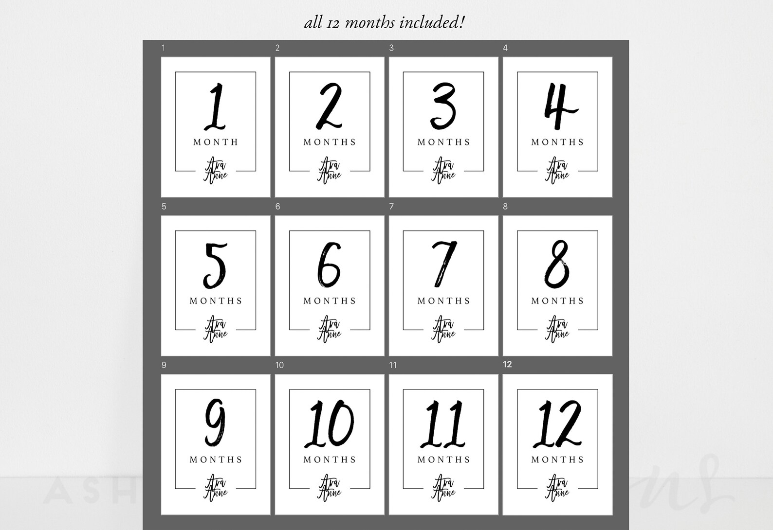 Baby Milestone Cards Baby Milestones Baby Milestone Etsy