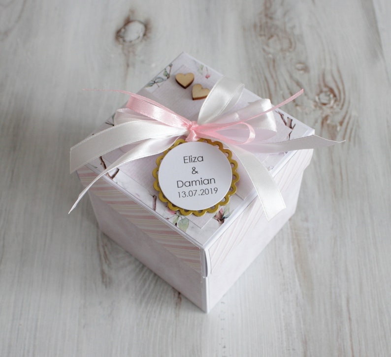 Personalized Wedding card box marriage gift explosion box 3D card zdjęcie 1