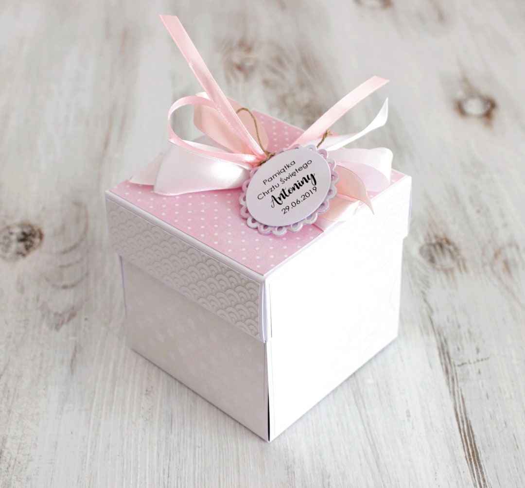 Personalized Card Box Newborn Baptism Baby Shower Gift Explosion Box 3D ...