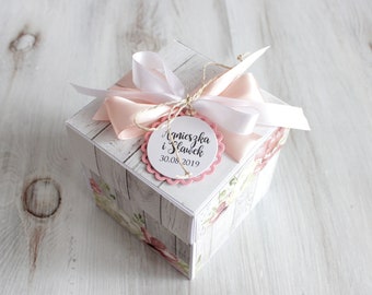 Personalized Wedding card box marriage gift explosion box 3D card