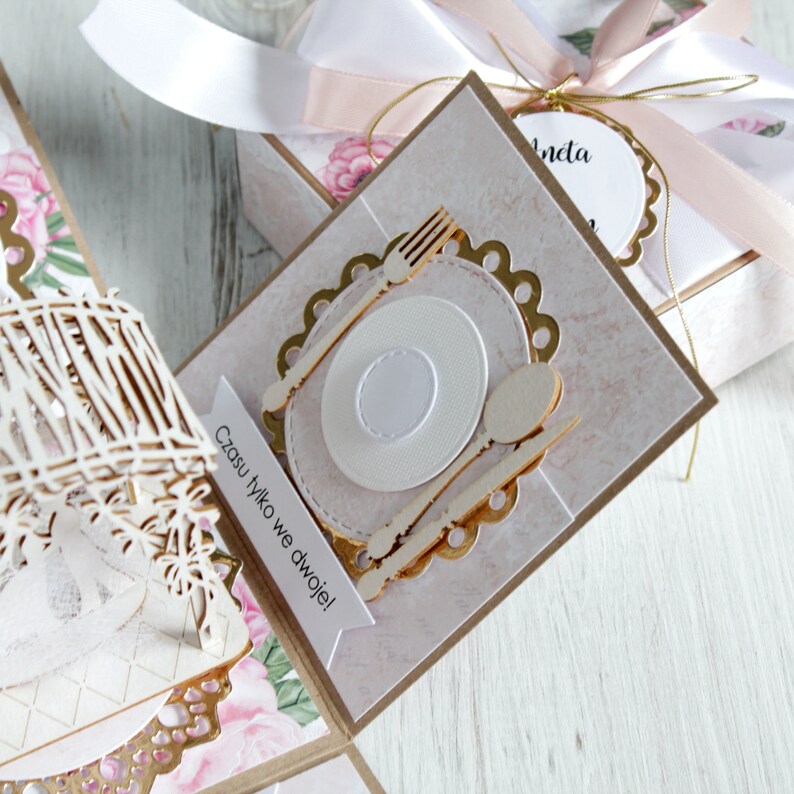 Personalized Wedding card box marriage gift explosion box 3D zdjęcie 3