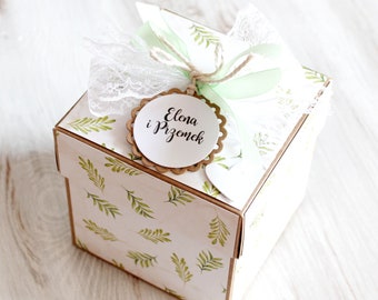 Personalized Wedding card box marriage gift explosion box 3D card