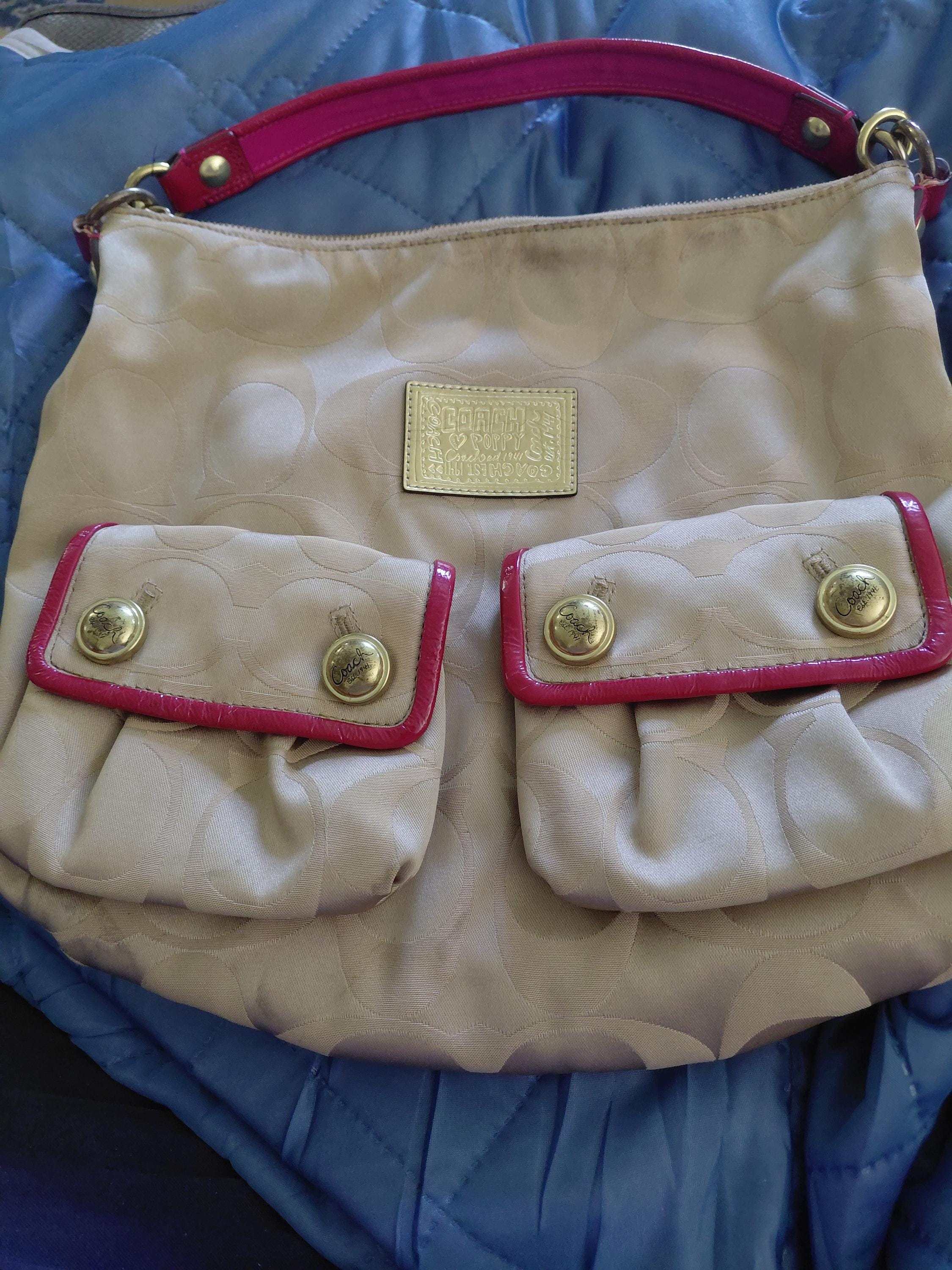 Coach Pink Poppy Shoulder Bag - Etsy