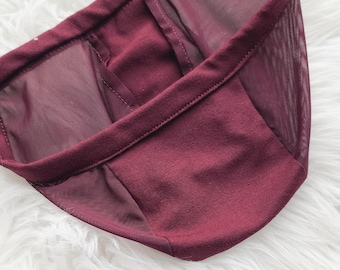 Hat for Hearing Aid Retention, Solid Maroon Hat for Hearing Aids, Cochlear Implant Hat, Hat with Snaps and Mesh Sides, Pilot Cap, Cochlear