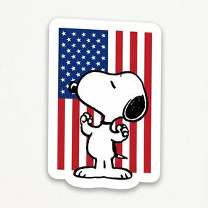 Snoopy Usa Flag - Etsy