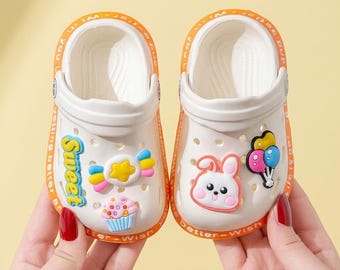 Kids Summer Sandals, Cartoon Beach Shoes, Anti Slip Baby Slippers, Lightweight Children Shoes, Boys Girls Garden Clogs, Soft Hole Shoes