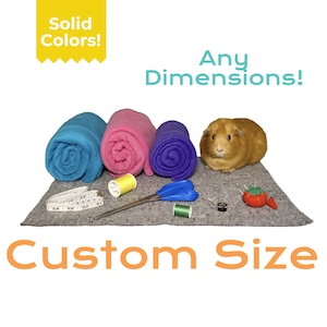 Custom Cage Liner Solid - Guinea Pig Fleece Cage Liner - Fleece Cage Liner - Cage Liners - Chinchilla Cage - Ferret Nation - Hedgehog Cage