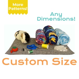 Custom Cage Liner Pattern - Guinea Pig Fleece Cage Liner - Fleece Cage Liner - Cage Liners - Chinchilla Cage - Ferret Nation - Hedgehog Cage