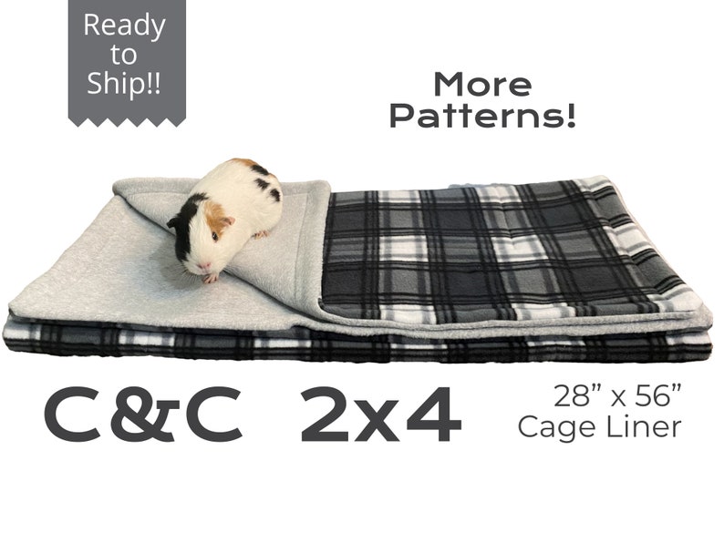 2x4 C&C Fleece Cage Liner in Stock Ready to Ship Etsy