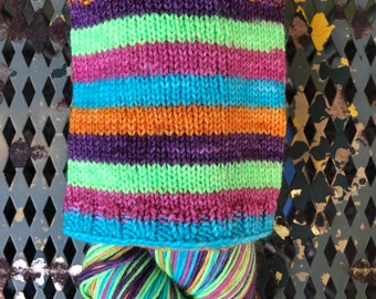 Skittles Striping on Harmony Sock