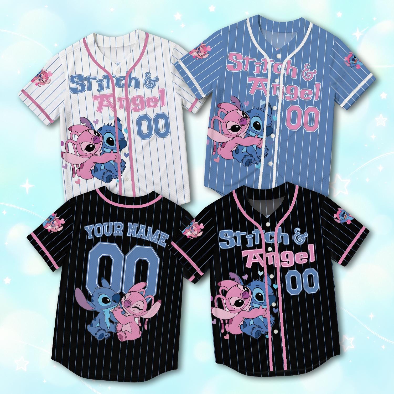 Lilo and stitch baseball jersey - Etsy 日本