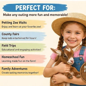 Petting Zoo Activity Pack for Kids Ages 5-10, Farm Animal Scavenger Hunt, Bingo & Games, Printable Field Trip Activities image 5