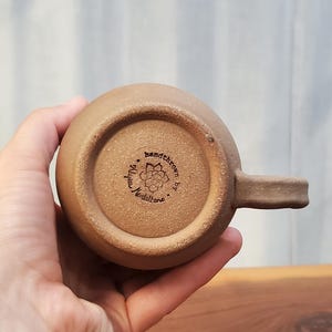 Custom Quote Mug: Handmade Natural Clay Pottery, Personalized with Your Words image 9