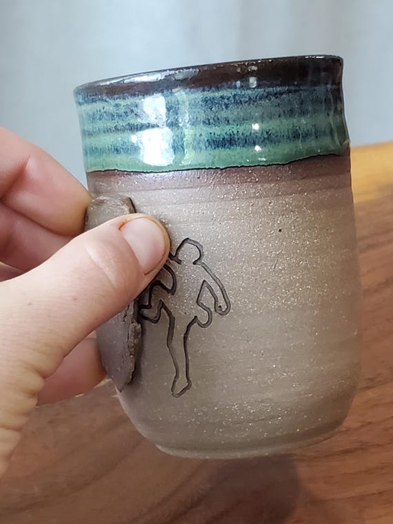 One-of-a-Kind Rock Climbing Teacup - Ready to Ship