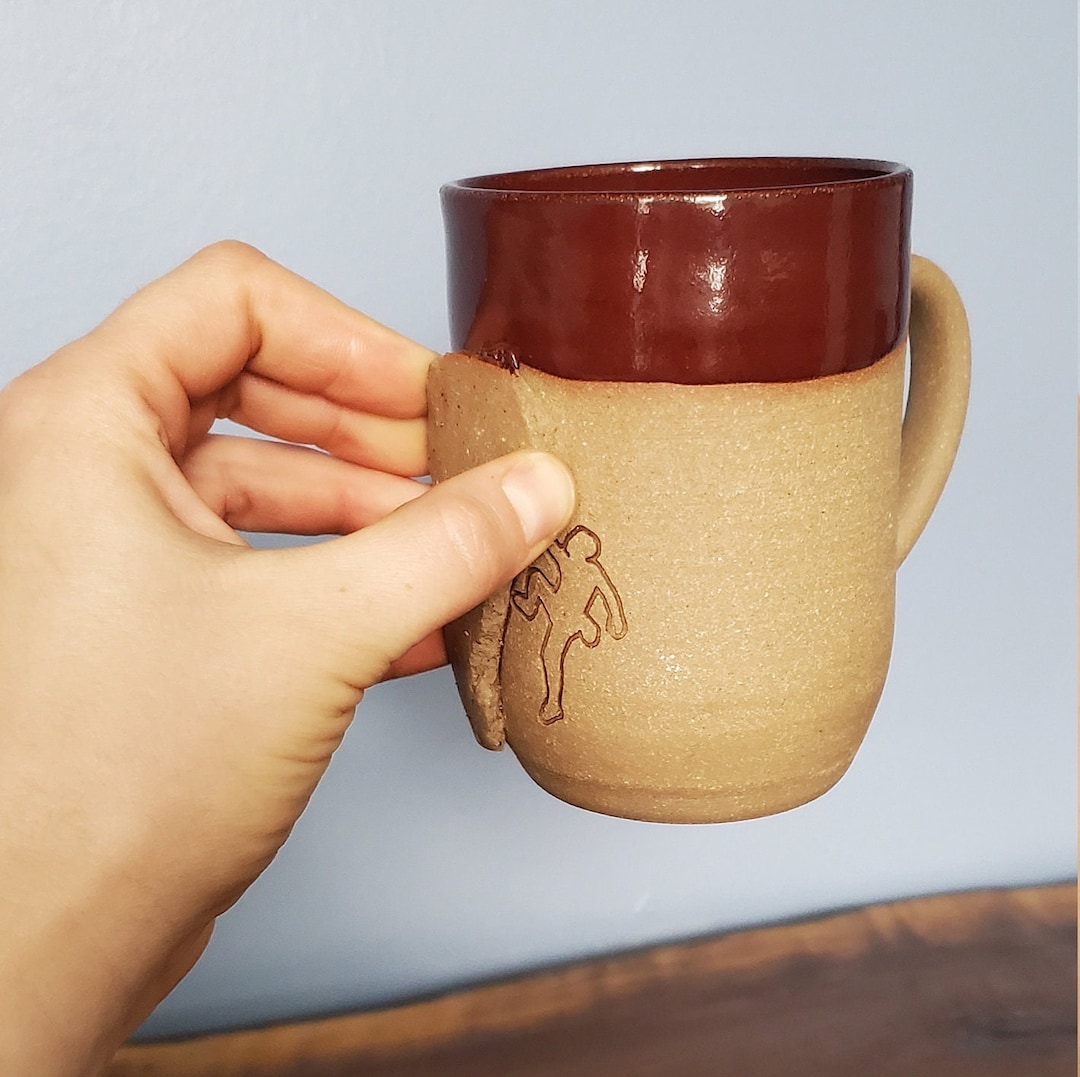 Rock Climbing Mug Handmade Climbing Gift With Crimp Grip Handle Etsy