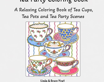 Tea Party Coloring Book