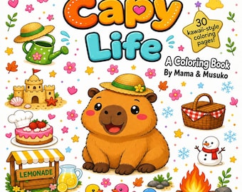 The Capy Life: A Coloring Book