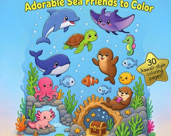 Ocean Pals - Adorable Sea Friends to Color