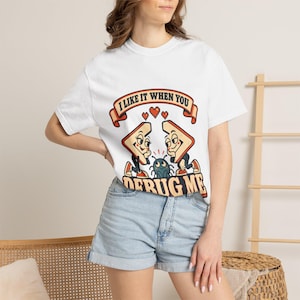 デバッグしてプログラマーTシャツ、面白いコーディングTシャツ、ソフトウェア開発者へのギフト、コンピュータサイエンスTシャツ、大人のオタクユーモアTシャツ