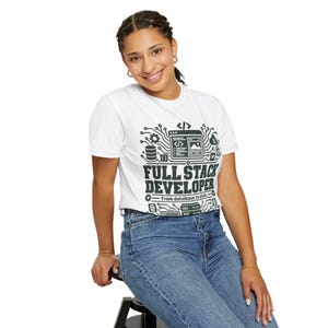 T-shirt Développeur Full-Stack | Technologies de codage, T-shirt Programmeur image 5