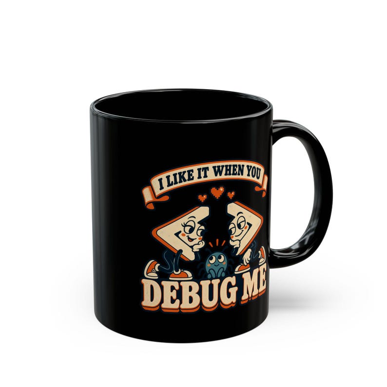 Debug Me Programmer Mug, Funny Coding Coffee Cup, Software Developer Gift, Computer Science Mug, Adult Geek Humor bild 6