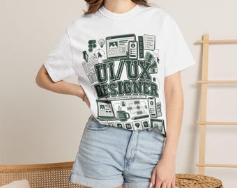 UI/UX-designer-t-shirt, produktdesigner-tröja, gränssnittsdesign-tröja, kreativ gåva