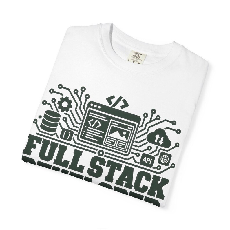 T-shirt Développeur Full-Stack | Technologies de codage, T-shirt Programmeur image 3