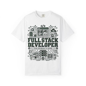 T-shirt Développeur Full-Stack | Technologies de codage, T-shirt Programmeur image 2