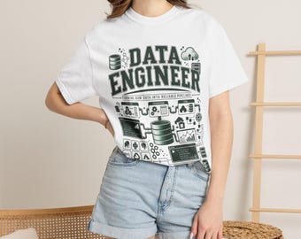 T-shirt Data Engineer, T-shirt Data Engineering, T-shirt Développeur ETL, Cadeau pour programmeur
