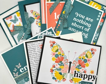 Sweet Thoughts Set of 7 Handmade Greeting Cards