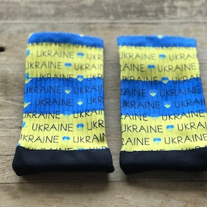 Support Ukraine Men's Crew Socks | Support Ukraine | Blue and Yellow | Charity | Crew Socks | Gift for Him | Ukraine | Ukrainian | UNICEF