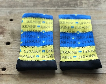 Unterstützen Sie die Ukraine Männer Crew Socken | Unterstützen der Ukraine | Blau und Gelb | Liebe | Crew Socken | Geschenk für Ihn | Ukraine | Ukrainisch | UNICEF