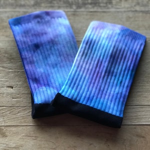 Purple & Blue Variegated Bubbles Crew Socks | Bubble Socks | Blue/Purple | Crew Socks | Gift for Him | Father&#39;s Day | Stocking Stuffer