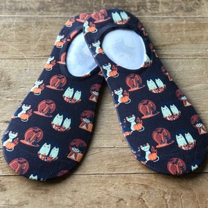 Kitty Halloween No-Show Socks |
